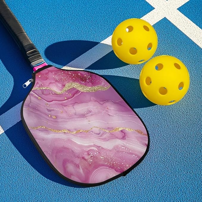 Pickleball Paddle Covers, Fits Standard Pickleball Racquets, Durable Zippered Paddle Cover Universal 8.6 x 11.4Inch