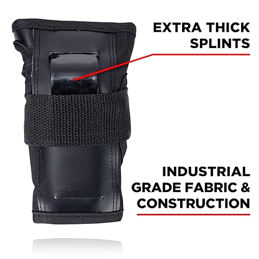 187 Killer Pads Six Pack Pad Set, Protective Gear for Elbows, Knees, and Wrists - Ideal for Skateboarding, Roller Skating, and Inline Skating (Black, Small-Medium)