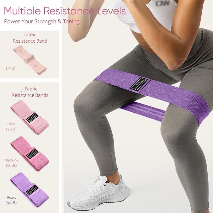 NANATI Pilates Kit, Home Pilates Workout Kit for Women, Pilates Equipment with 14.5" Pilates Ring and Ball, Resistance Bands, Ankle Weights, Sliders & Grip Socks for Home Workouts