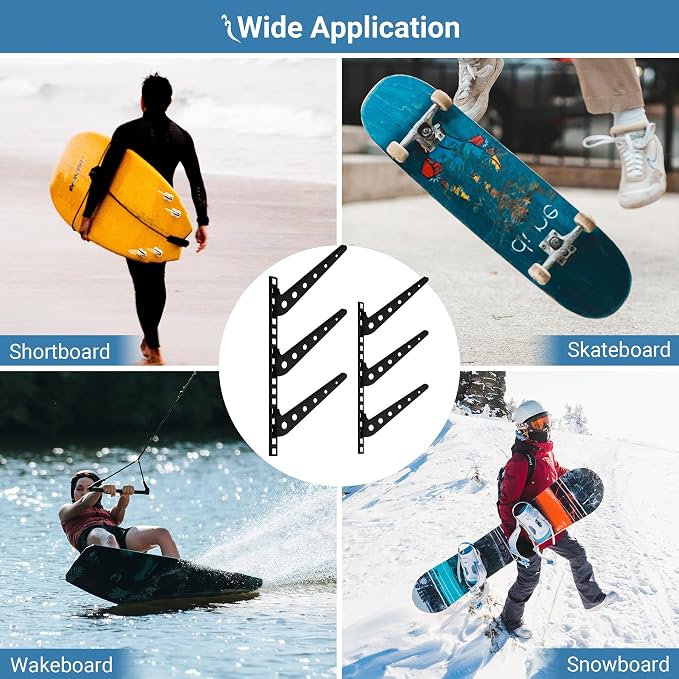2/3/4/6 Board Horizontal Surfboard Rack, Adjustable Surfboard Wall Mount Display, Surfboard Wall Rack Board Storage Mount System at Home and Garage