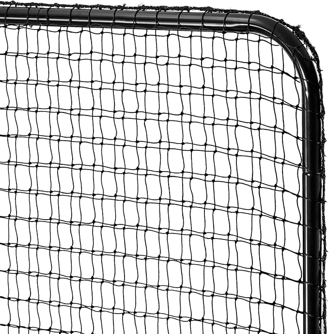 VEVOR Batting Screen - Baseball & Softball Protector with Carry Bag & Ground Stakes, Pitching Net for Pitchers Protection