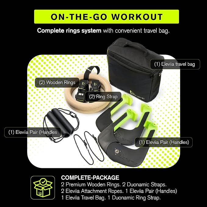 Duonamic Eleviia: Portable Doorway Pull-Up Bar – Lightweight, Travel-Ready, 250 lb Capacity