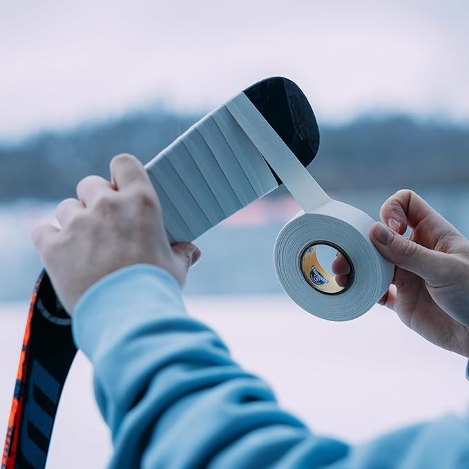 Howies Hockey Tape | 6-Pack Combos of Cloth Stick Tape (White/Black) & Shin Pad Tape (Clear) | Pro Grip & Durability | Made in USA