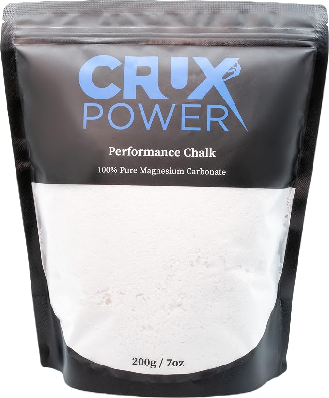 Performance Climbing Chalk for Rock Climbing, Gymnastics, Weight Lifting - 100% Pure Magnesium Carbonate, No Drying Agents, Medium Blend Loose Rock Climbing Chalk - 200g