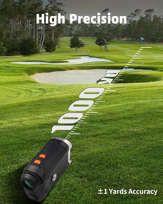 AOFAR GX-2S Rangefinder for Golf & Hunting with Slope and Angle Switch, Flag-Lock with Vibration, Horizontal Distance, 600/1000 Yards Distance Measuring Range, 6X Waterproof, Free Battery