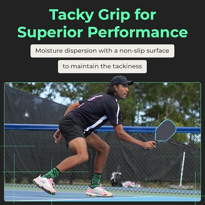 ADV MaxTac Tacky Pickleball Grip Tape - 3, 6, 12-Pack - Extremely Sticky Non-Slip Pickleball Overgrip - Razor-Thin & Easy to Use Pro Pickleball Paddle Grip Tape