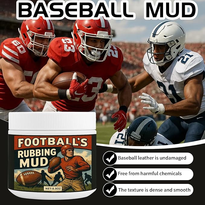 TBTFW 16oz/8oz Football Rubbing Mud, Newly Upgraded Baseball Mud, The Baseball & Football Mud Used By The Pros, Suitable for Various Leather Ball Sports