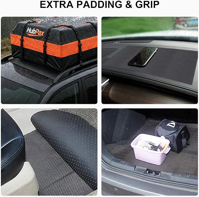 51"x40" Anti Slip Mat for Car Top Carrier Rack & Rooftop Cargo Bag, Universal Protective Mat Roof Rack Pad for Truck SUV Van RV