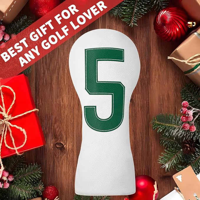 Premium Golf Head Covers - Golf Driver Head Covers, Protects Against Scratches and Damage, Specifically Designed for Fairway Woods.