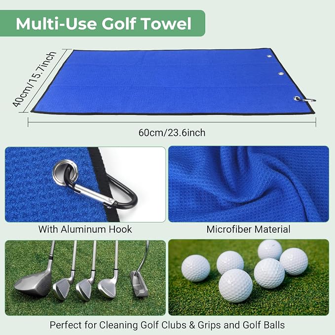 VIPMOON 3Pack and 5Pack Golf Club Cleaner Kit Golf Accessories Kit-Blue