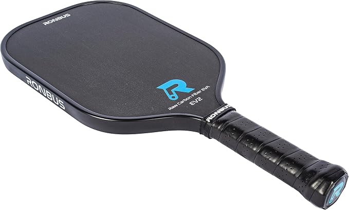 EV2 Raw Toray T700 Carbon Fiber Pickleball Paddle with 16 mm Enhanced EVA core