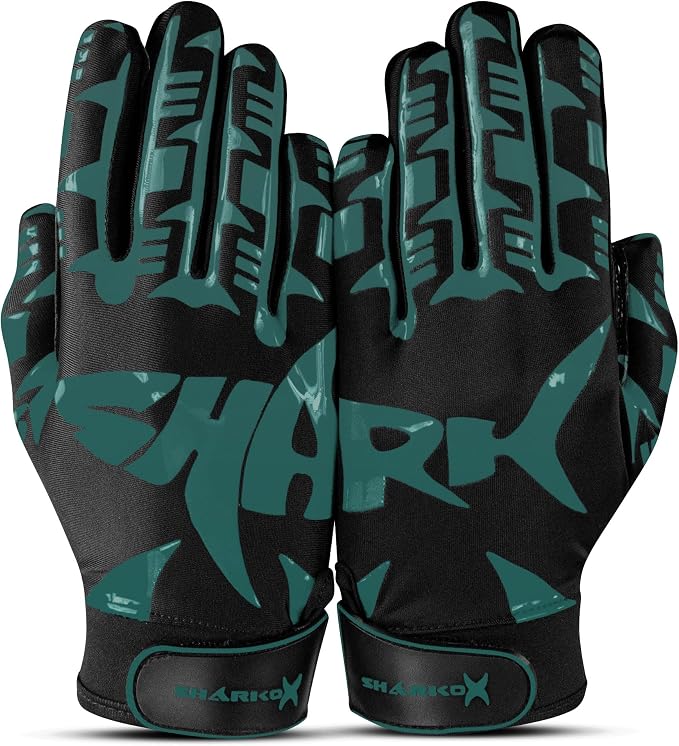 Non-Slip Tacky Football Gloves Ball Feel Sensation, Football Receiver Gloves in Youth, Adult, and Kid Sizes, Ultra Sticky Silicone Strong Palm Grip