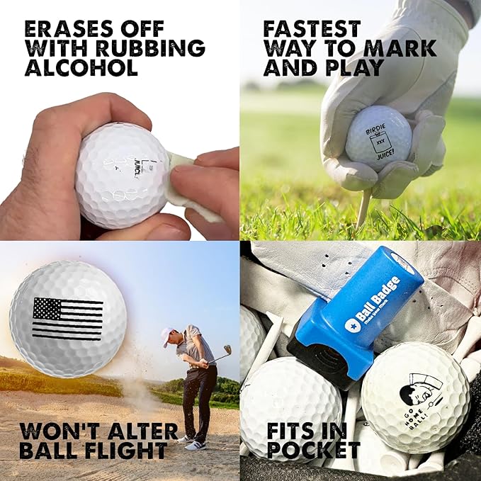 Bitcoin Golf Ball Marker and Bitcoin Golf Ball Stamp- Bundle