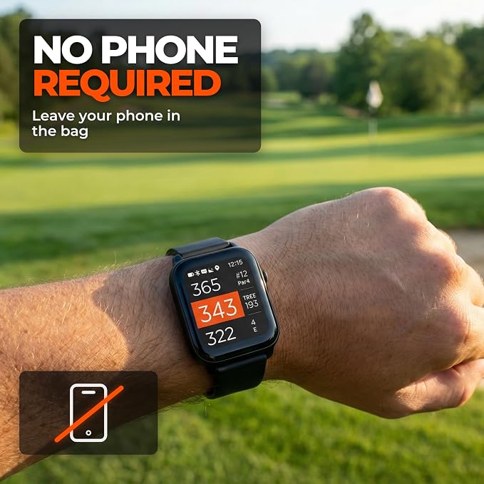 NAVO W1 Golf GPS Watch – Front, Middle & Back Distances, Hazard Tracking, No Subscription