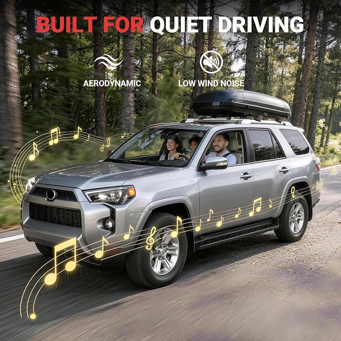 Roof Rack Cross Bars Compatible with Toyota 4RUNNER 2010-2024, Heavy-Duty Aluminum Roof Crossbars, 260 LBS Load Capacity, Rooftop Cargo Carrier for Bike, Snowboard, Skis, Luggage