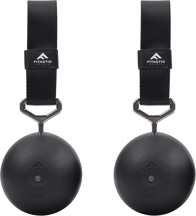 Rock Climbing Solid Training Cannonball Bomb Power Pull Up Ball Hold Grips for Straps for Finger, Forearm, Biceps, Back Muscles