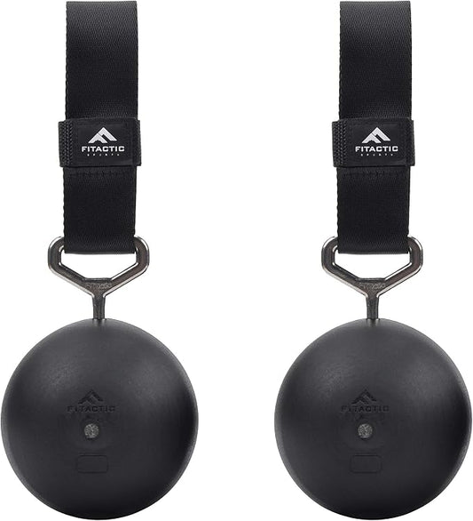 Rock Climbing Solid Training Cannonball Bomb Power Pull Up Ball Hold Grips for Straps for Finger, Forearm, Biceps, Back Muscles