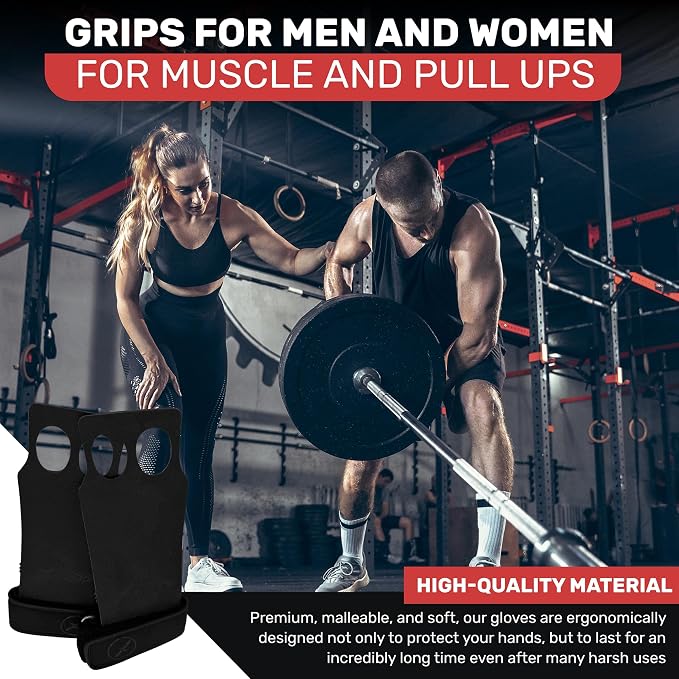 X-GRIPP: Kangaroo Leather Hand Grips for Weight Lifting, and Cross Training - Gymnastics, Grips for Men and Women for Muscle and Pull ups - Tactical Grips