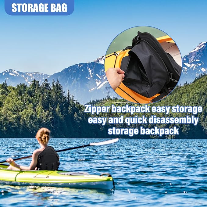 Thickened Kayak Seats - Premium Shockproof Seats with Back Support for Kayaking, Canoeing, Fishing, Paddle Boarding - Comfort, Versatility and Extra Storage