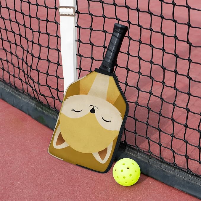 Stripe Design Pickleball Paddle Cover - Protective Polyester Sleeve for Paddles