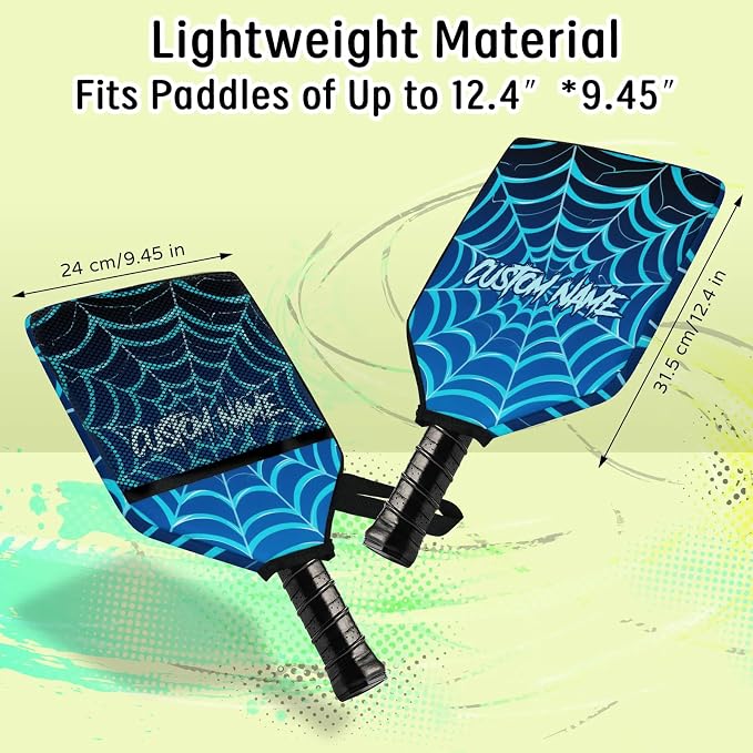 Personalized Pickleball Paddle Cover, Robust & Waterproof Custom Pickleball Paddle Case for Ultimate Protection