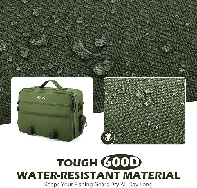 Goture Fishing Reel Case, Customize Storage, Shockproof Internal Divider Design, Structured Load-Bearing Design, Tough and Water-resistant, Keep Reels Protective