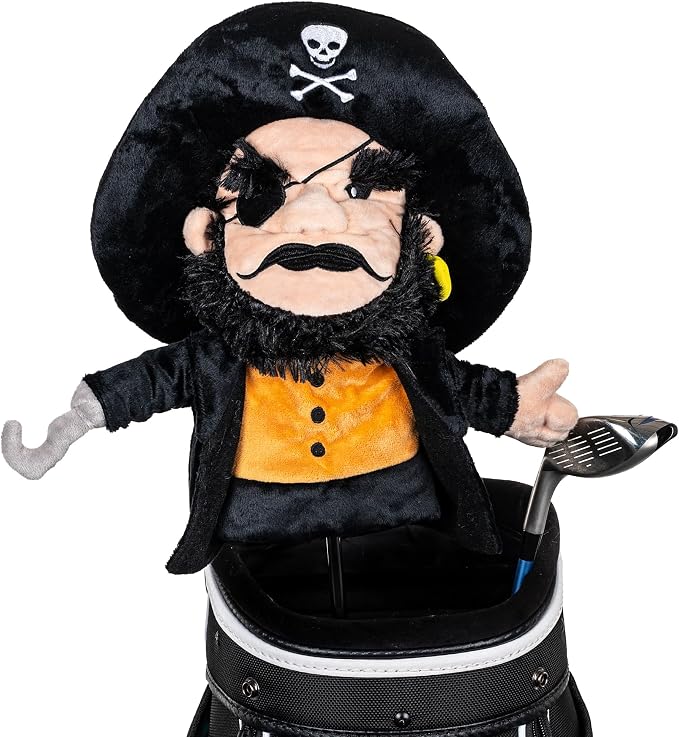 Daphne's Headcovers Pirate Driver Headcover | Premium Driver Headcovers | Funny Golf Club Covers | Stylish Protection for Your Clubs | Men's Golf Gear | Driver Headcover for Men and Women
