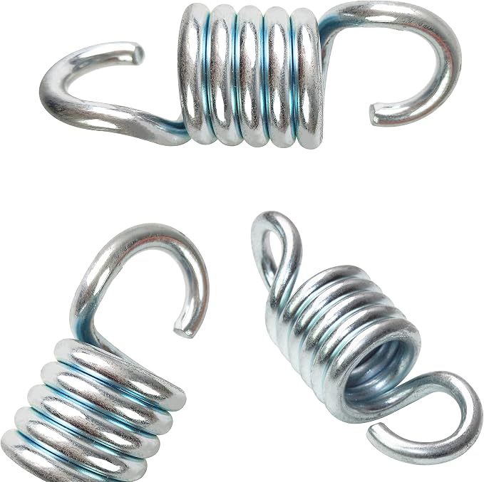 Spring Hook for Patio Swing 990lbs Capacity Hammock Swing Accessories 4.52 Inch Galvanized Extended Hooks 2pcs (Cross Swing Spring)