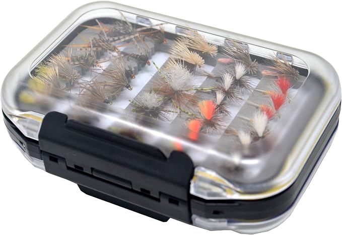 Outdoor Planet Premium Fly Fishing Flies Assortment, 12/24 /48 /66pcs Dry/Wet/Nymph/Streamer Flies, Trout/Bass/Panfish/Salmon Fishing Flies