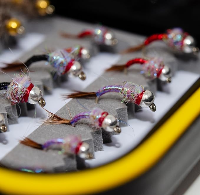 Outdoor Planet 36/48 / 60 Premium Hand Tied Fly Fishing Flies Assortment Kit | Dry/Wet/Nymph/Streamer/Terrestrial/Leech/Popper/Woolly Bugger Flies Set for Trout/Bass/Salmon/Steelhead/Panfish