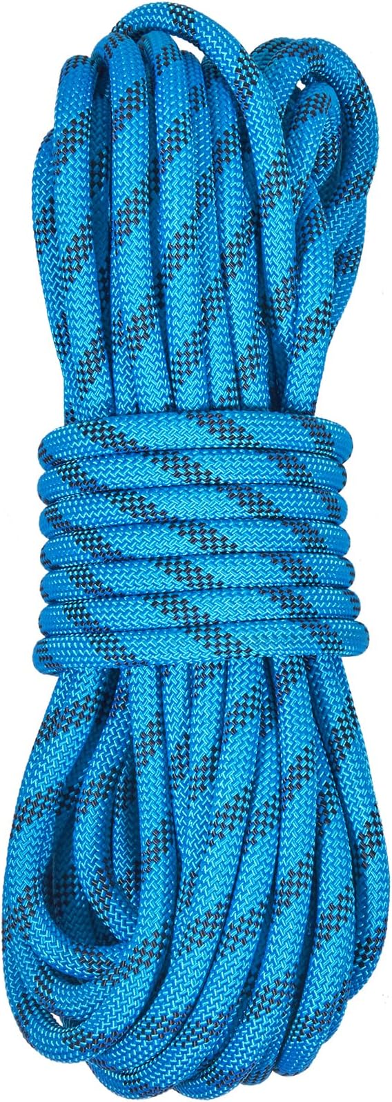 VEVOR Static Climbing Rope, 32 ft Outdoor Rock Climbing Rope with 26KN Breaking Tension, 0.4'' /10 mm High Strength Safety Rope, Escape Rope with 2pcs Carabiner and Storage Bag