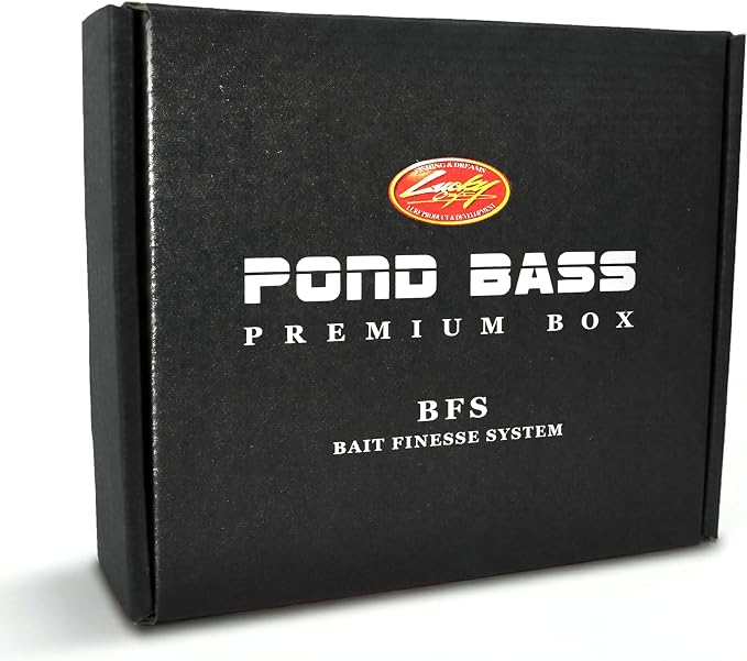 LUCKY CRAFT Pond Bass Premium Box, 7 Freshwater Fishing Lures for Pond and Lake Fish, Mystery Selection Tackle Box with Surprise Bass Lures, Fishing Gear Accessories