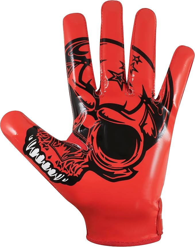 Glorious Traders Adult & Youth Football Gloves - Ultimate Performance Booster with Super Sticky Grip