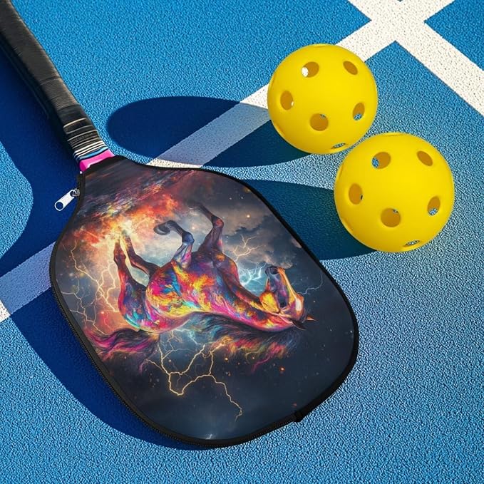 Pickleball Paddle Covers Only for Men and Women Zipper Closure Protection and Decoration