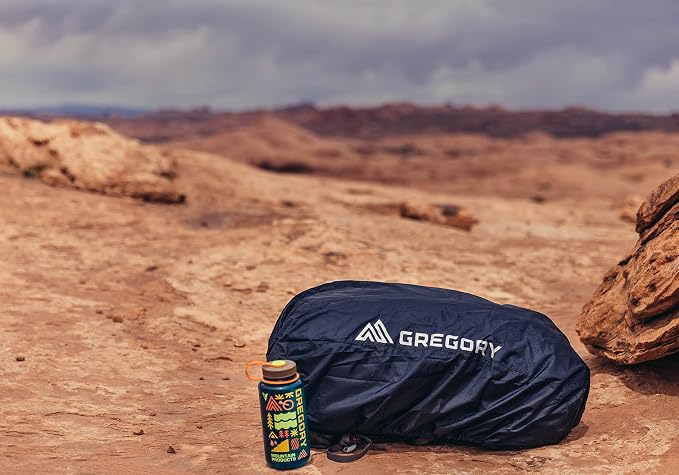 Gregory 80L-110L Waterproof Raincover for Backpacking/Hiking Bags, Obsidian Black