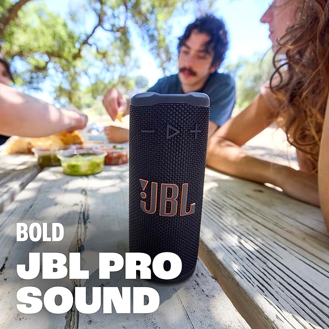 JBL Grip - Compact Bluetooth Speaker with Bold JBL Pro Sound and Ambient Light, up to 14 Hours of Playtime, Water, Dust and Drop-Proof (IP68), & Multi-Speaker Connection with Auracast™ (Red)