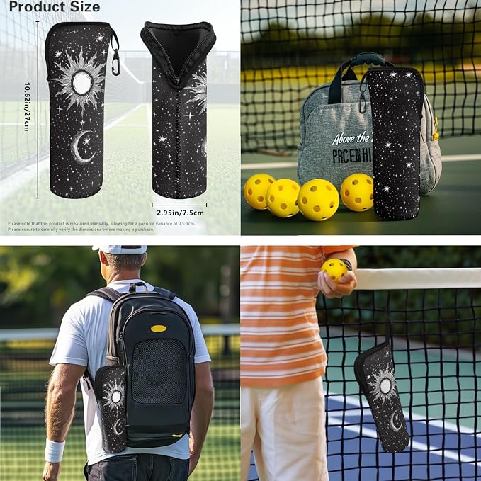 Pickleball Paddles Set 3PCS Pickleball Paddle Case Pickleball Racket Pickleball Bag Ideal for Beginners Gifts