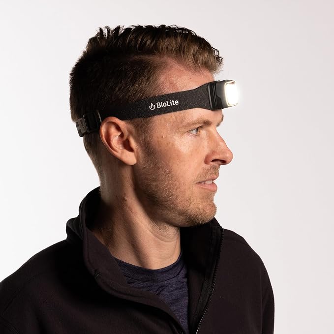 BioLite Range 500 Waterproof, Fast-Charging Rechargeable Headlamp, Midnight Grey, 500 Lumens, USB-C Charging, 100m Beam, 200 Hour runtime