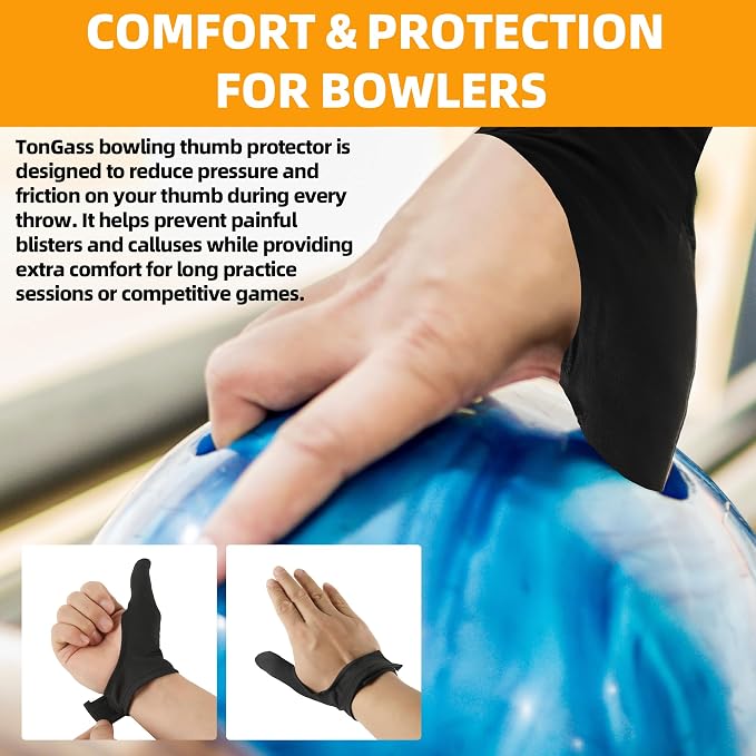 TonGass Bowling Basics Accessories Set, Microfiber Bowling Ball Seesaw Towel Set, Bowlings Cleaner Spray and Thumb Saver Protector (Right) Kit, Bowlings Rotating Ball Cup and Shoe Slider Sets
