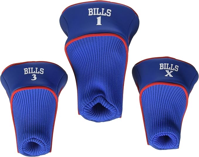 Team Golf NFL Cincinnati Bengals Contour Golf Club Headcovers (3 Count) Numbered 1, 3, & X, Fits Oversized Drivers, Utility, Rescue & Fairway Clubs, Velour Lined for Extra Club Protection