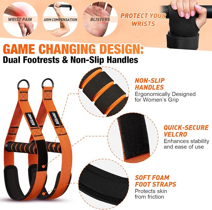 Upgraded Pull Up Assistance Bands for Women, Heavy Duty Resistance Bands with Handles, Exercise Band with Door Anchor, Workout Band Set for Pull Up Bar, Full Body Sculpting,Muscle Training, Home Gym