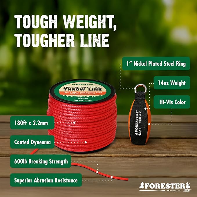 FORESTER Arborist Throw Weight | Cordura Throw Weight for High Abrasion Resistance and Durability | Arborist Equipment for Tree Climbing