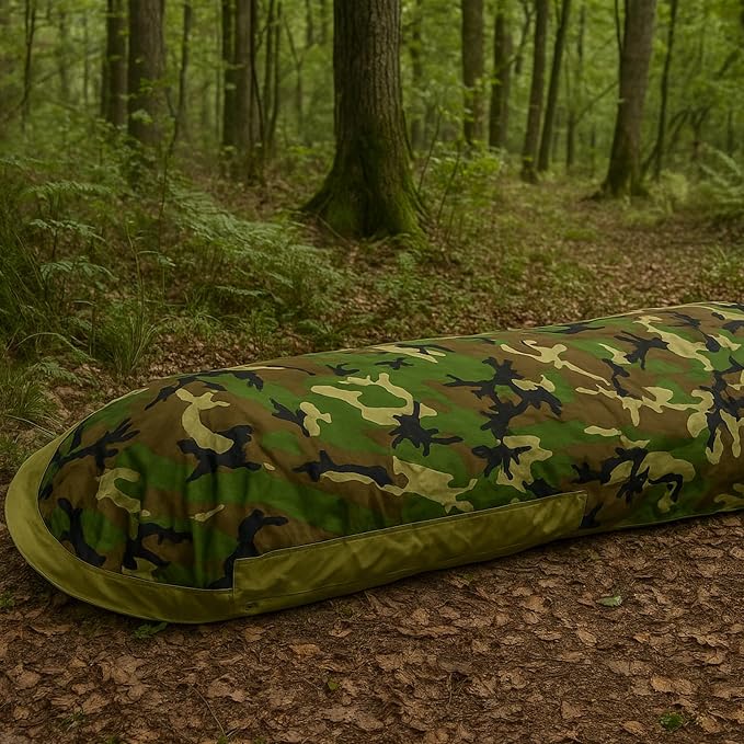 Akmax.cn Bivy Cover Sack for Military Army Modular Sleeping System, Waterproof Outer Shell for Sleeping Bag, Minimalist Stealth Shelter