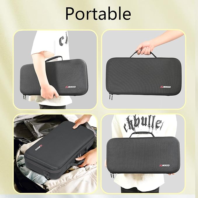 RLSOCO Pickleball Paddles Case Holds 2 Rackets and 4 Ball - Hard Protective Bag Fits for Selkirk Sport/Warping Point and All Pickleball Paddle Shapes and Sizes (Case Only)