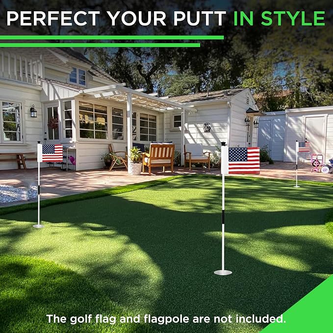 KINGTOP 4Inch Golf Hole Cup with Hole Cover for Backyard Practice Putting Green, Fit PGA | LPGA | USGA Regulations