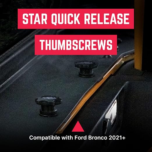 GP Star Thumb Screws, M8 Bolt Set for Easy Jeep Top Removal Lift & Cargo Cover Installation, Compatible with Tie Downs, Jeep Wrangler Accessories for Jeep Wrangler, 6 Packs - GPCA