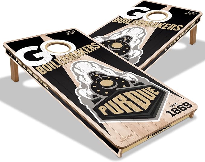 YouTheFan NCAA 2’ x 4’ Professional Wood Cornhole Game