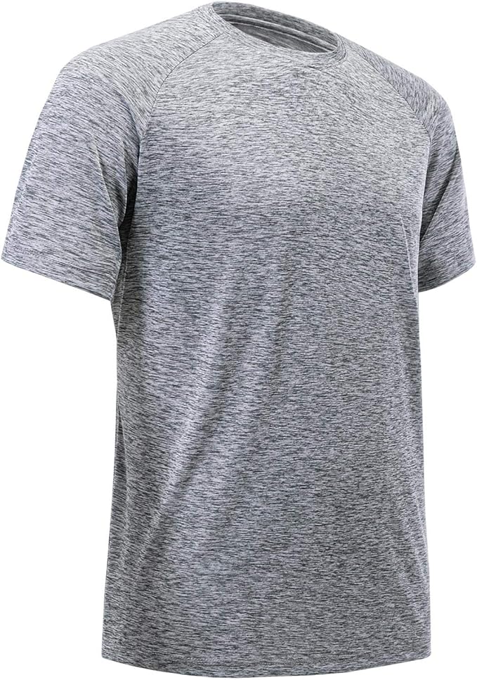 BALENNZ Workout Shirts for Men, Moisture Wicking Quick Dry Active Athletic Men's Gym Performance T Shirts