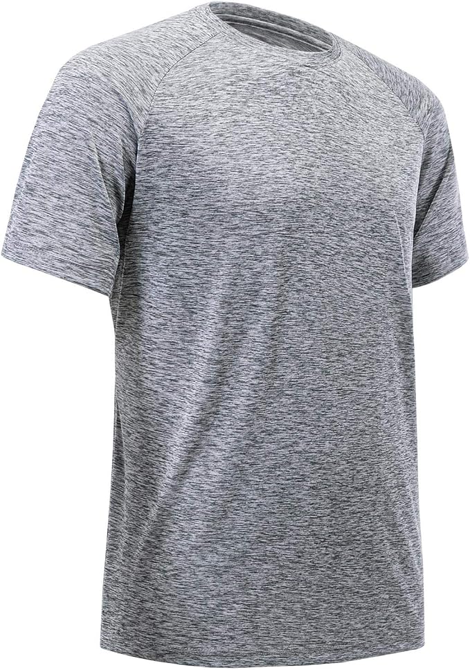 BALENNZ Workout Shirts for Men, Moisture Wicking Quick Dry Active Athletic Men's Gym Performance T Shirts