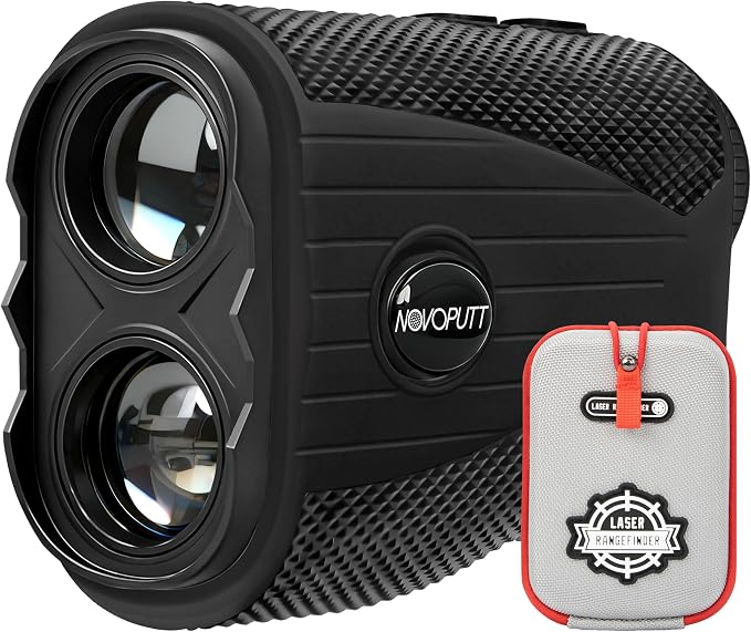 Golf Rangefinder with Slope - 1200 Yards Range Finder for Golfing/Hunting, 7X Magnification, Flag Pole Locking Vibration, Rechargeable Range Finders with Magnet Stripe, Best Golf Accessories Gift